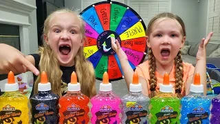 Mystery Wheel of Slime Challenge!!!