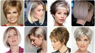 TOP MELHORES CORTES CABELO CURTO FEMININO PARA MULHERES MODERNAS +50 ANOS || HAIR DESIGN IDEAS