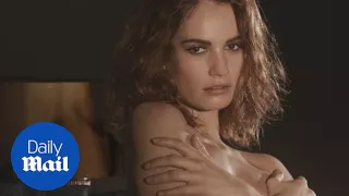 'I'm quite a sensual person': Lily James on her Burberry advert - Daily Mail