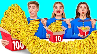 100 Layers of Food Challenge | Funny Challenges by Multi DO Challenge