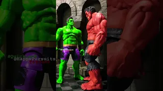 FaceOff: Totally Awesome HULK Vs. RED HULK Marvel Legends QUICK LOOK Action Figure Review
