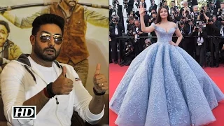 Abhishek is GUSHING over Aishwarya's Cannes look