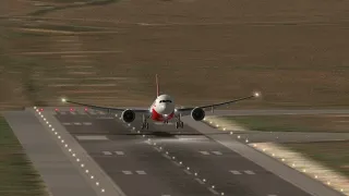 Qantas B787 Landing at Melbourne Airport