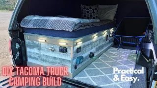 My new DIY LUXURY Truck Camping build in my 3rd Gen 2023 Toyota Tacoma! (Best one yet)