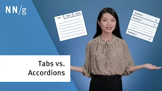 Tabs vs. Accordions: When to Use Each