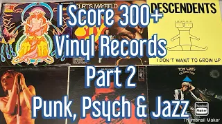 I Score 300+ Vinyl Records. Punk, Psych, Jazz & Garage Part 2 The Stooges Tom Waits Miles Davis ect.