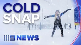 Australia’s ski fields coated in snow as cold front hits | Nine News Australia