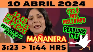 💩🐣👶 AMLITO | Mañanera *Miércoles 10 de abril 2024* | El gansito veloz 3:23 a 1:44.