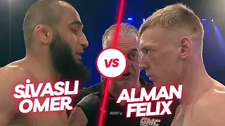 Sivaslı Ömer Solmaz Alman Felix Schiffahrt'ı Haşat Ediyor I Türkçe MMA Maçı