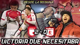 🔥 NECESITABA GANAR DESDE LA TRIBUNA SANTA FE vs AMÉRICA (2-0) Liga BetPlay Dimayor 2023 -1 Fecha 8