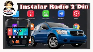 Cambio Radio Auto coche carro DODGE CALIBER Instalación y Como  Cambiar o Instalar Radio 2 Doble Din