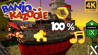 Banjo Kazooie: Rusty Bucket Bay 100%: Alle Puzzleteile, Noten und Waben [XBOX SERIES X] [Deutsch]