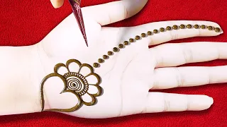 Stylish Gol Tikki Trick Mehndi Design | Easy Mehndi Designs| New Simple Henna Design