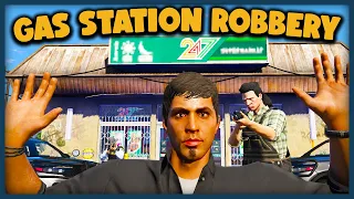 GTA 5 Roleplay - REDNECK robs a Gas Station!