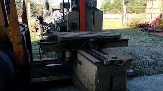 We moved the Lucas model 41 horizontal boring mill.