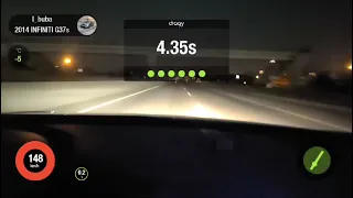 Infiniti Q60S 3.7 MT Tuned (330whp-390hp) Acceleration