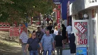 People in Mariupol react to ceasefire