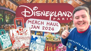 🛍️ DISNEYLAND PARIS HAUL 2024 🛍️ NEW MERCH & LOUNGEFLY EARS GIVEAWAY 🎉 DLP Solo Trip | January 2024