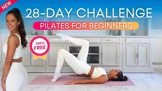 Pilates 28 Day Challenge for Weight Loss + Strength Goals 2024