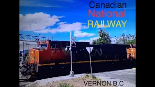 CN Freight Train In Vernon , BC , Canada 2024