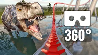 Jurassic Park Dinosaurs T-Rex 360 video Roller Coaster Lost World PSVR