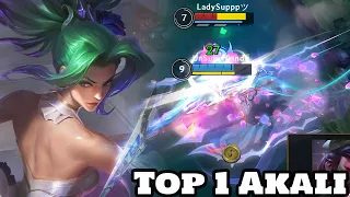 Wild Rift Akali - Top 1 Akali Gameplay Rank Challenger