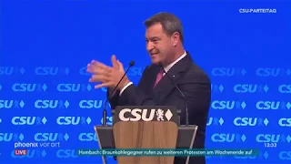 CSU Parteitag: Rede von Markus Söder am 15.09.2018