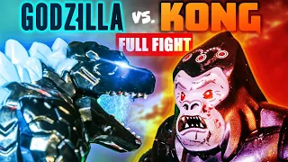 Godzilla vs. Kong Full Fight (Lego Stop Motion)