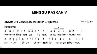 [Edisi Baru] Minggu, 28 April 2024 - MINGGU PASKAH V (Kelima) - Mazmur Tanggapan & Alleluya - Thn B