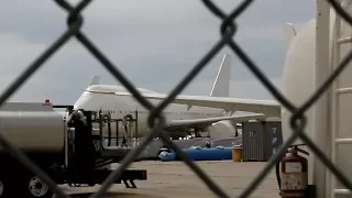 SPIED!! THE NEW AIR FORCE ONES IN STORAGE!!! (EX-TRANSAERO BOEING 747-8'S, N894BA & N895BA)