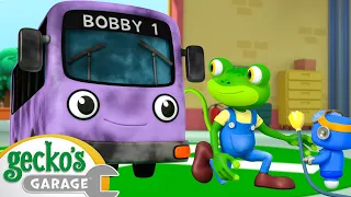 Bobby the Bus Goes Electric! | Animals for Kids | Animal Cartoons | Funny Cartoons
