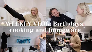 VLOG: BIRTHDAYS, COOKING AND NEW HOMEWARE