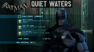 Quiet Waters Stealth Challenge 3 Medals No Damage Batman Arkham Origins