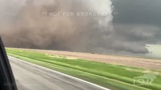 05-19-2024 Russell, KS  - Close Range Tornado with Ground Circulation