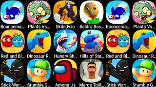 Plants vs Zombies 2, Skibidy.io, Hungry Shark, StickWar Legacy,Stumble Guys,Among Us,Hill Of Steel 2