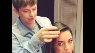 Dane DeHaan with Aubrey Plaza (2014.08.06)