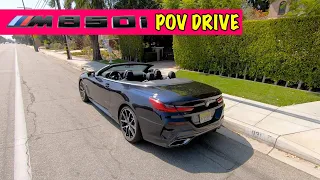 2022 BMW M850i xDrive Convertible POV Test Drive! Launch Controls, Revs, Start Up & Acceleration