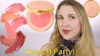 GUCCI BLUSH DE BEAUTE | All 6 Shades! | Swatches, Demos, Review, Comparisons