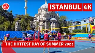 Today! Istanbul The Hottest Day Of Summer In Galataport Turkey 2023 Walking Tour|4k 60fps