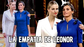 ✅El desconcertante gesto de Leonor con la reina Letizia en la Jura de la Constitución🧐