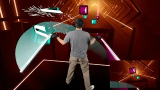 Beat Saber (Expert+) || Elixia - Mord Fustang || Mixed Reality