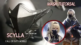 How to make face mask - EVA foam SCYLLA MASK TUTORIAL- Girls frontline, Call of Duty Mobile skin