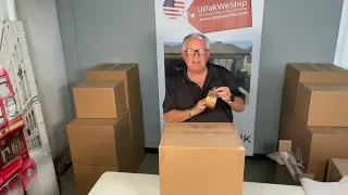 How to properly tape a box for moving overseas