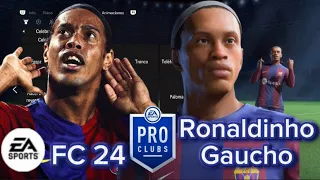 Ronaldinho Gaucho EA FC 24/Pro Clubs Face Creation(Fifa 24)(Clubes Pro)(Lookalike)