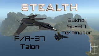 [Simpleplanes] "Stealth" dogfight F/A-37 Talon vs Su-37 Terminator