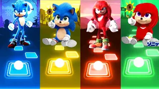 Sonic Hedgehog vs Baby Sonic vs Knuckles Hedgehog vs Baby Knuckles | Tiles Hop EDM Rush