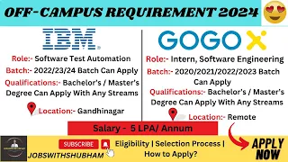 IBM Hiring Update😍| Software Engineer Jobs for Freshers | Off-Campus Hiring😍🔥🔥 #jobswithshubham