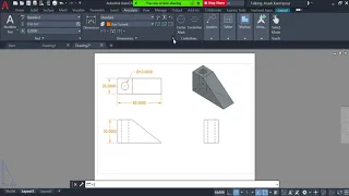 75: Add Dimensions and Annotation to Orthographic Views (AutoCAD Tutorial)