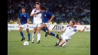 Roberto Baggio vs Napoli 1991 Serie A (All Touches & Actions)