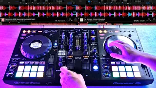 PRO DJ DOES EDM MIX ON $800 DJ GEAR - Fast and Creative DJ Mixing